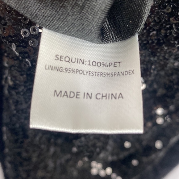 Daisy Mae by Obviously Chic Black Sequin Sparkle Legging Pants - Size Small - Picture 13 of 14